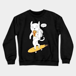 Strolling Cat Crewneck Sweatshirt